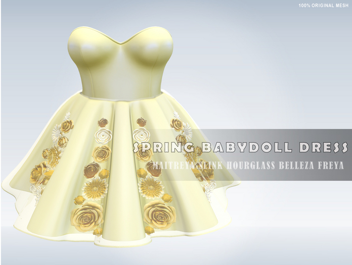 iS Spring BabyDoll Dress Flowered SUN
