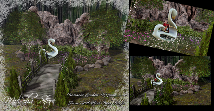 MICSHA-ROMANTIC GARDEN+SWAN POSE HUD SINGLE