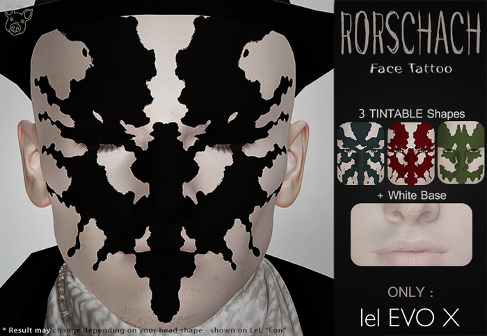 Mad' - Rorschach FaceTattoo [EVOX]