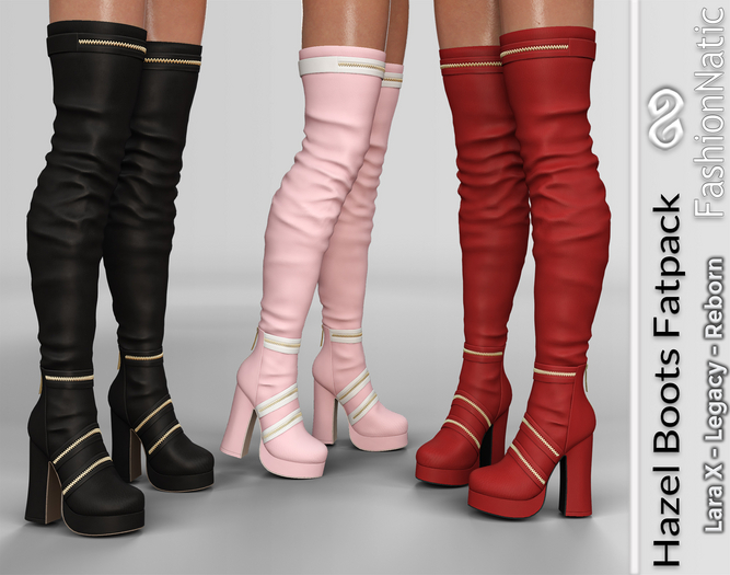 Boots Hazel Fatpack - Reborn,  Legacy,  LaraX, PetiteX - FashionNatic