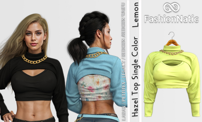 Top Hazel Lemon - Reborn, Waifu, Legacy, LaraX, PetiteX - FashionNatic