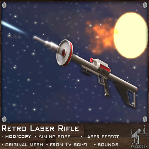 FaceDesk - Retro Laser Rifle 