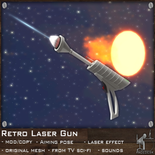 FaceDesk - Retro Laser Pistol
