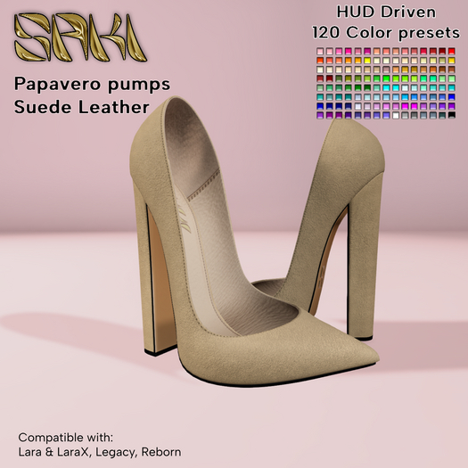 *S* Papavero pumps - Suede Leather - FATPACK