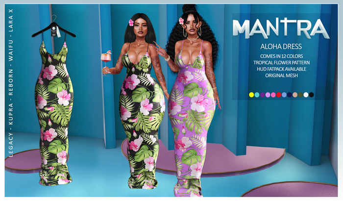 MANTRA :: ALOHA DRESS BLACK