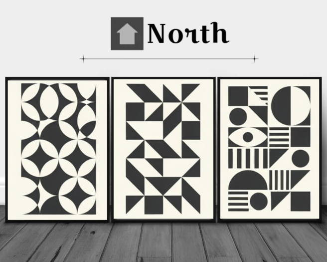{North}  Black And White Set