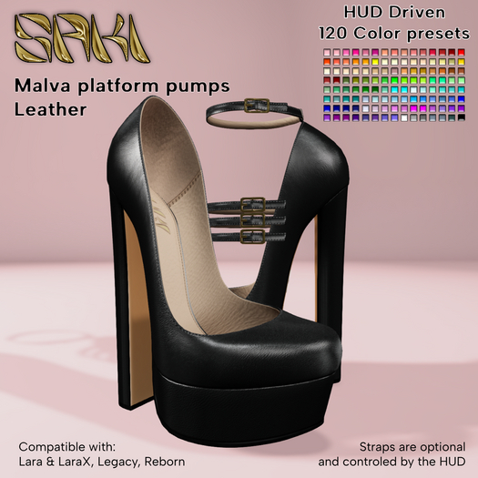 *S* Malva platform pumps - Leather