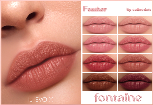 Fontaine Cosmetics - Feather Lip Collection
