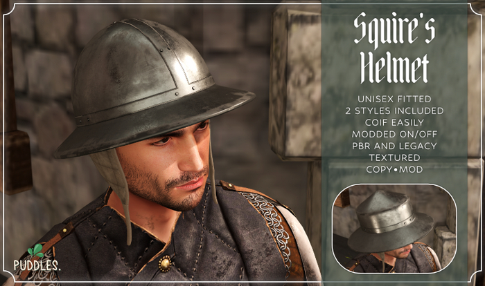Puddles. Squire's Helmet 