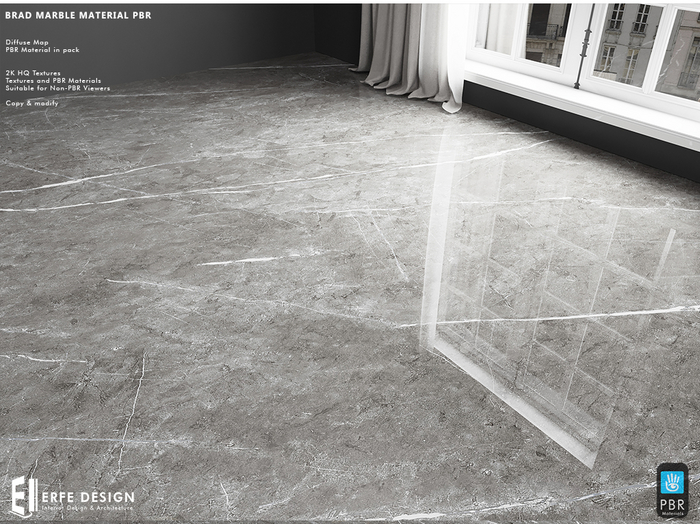 Brad Marble  Floor Material PBR - Erfe Design*