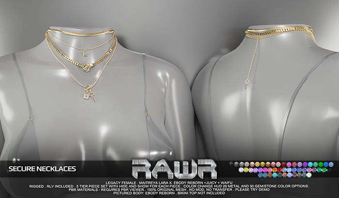 RAWR! Secure Necklaces DEMO (add me)