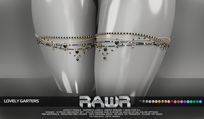 RAWR! Lovely Garters (add me)