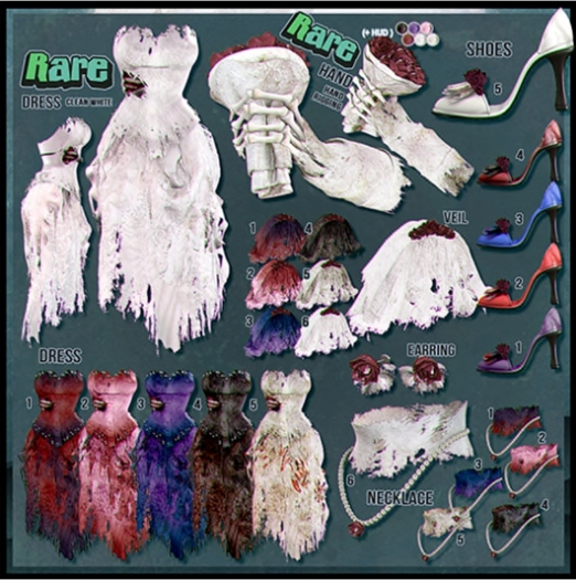 `M.BIRDIE / HalloweenCostume B : DeadBride. Hand RARE /Maitreya