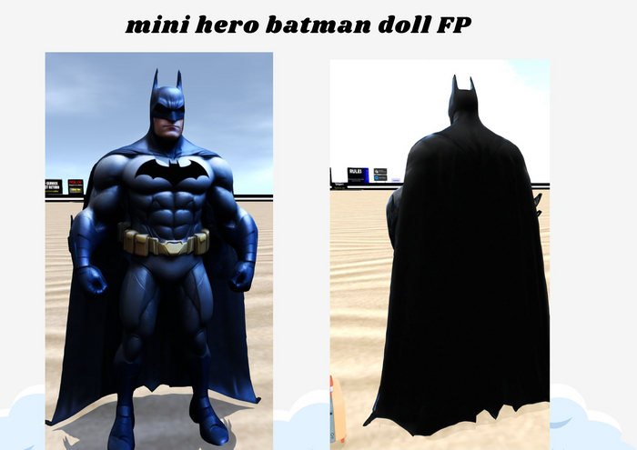 (AL) mini hero batman doll FP