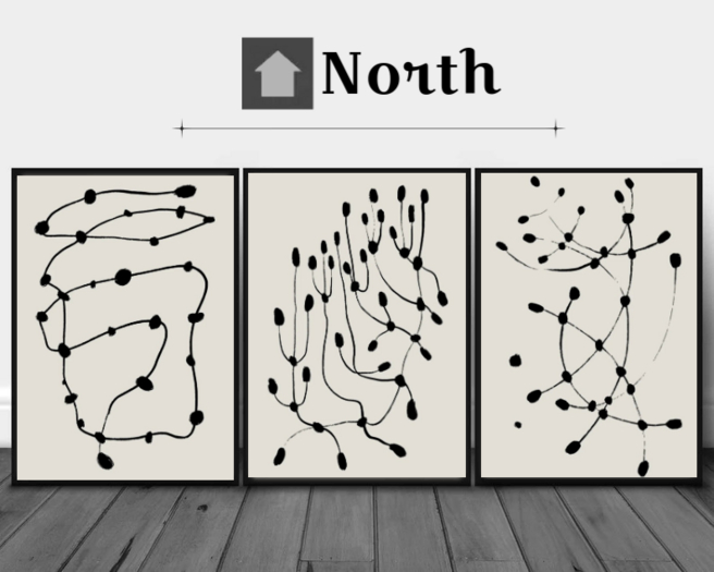 {North} Dots  And Lines