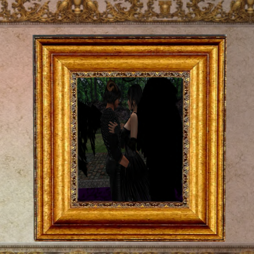 Photo Frame - Bright Antique Gold (rotating)