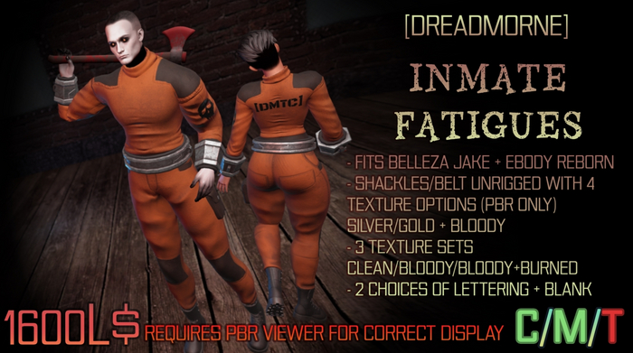 [Dreadmorne] // Inmate Fatiques  FATPACK CRATE