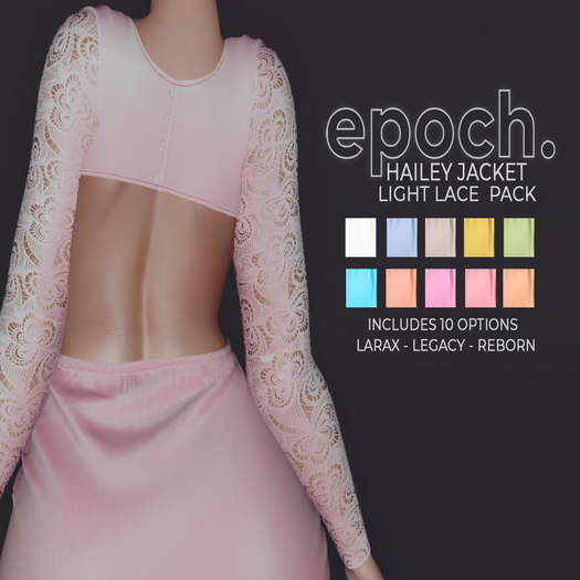 epoch - [pack] - hailey - jacket - lace - light