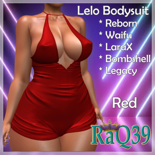 [R39] Lelo Bodysuit-Red