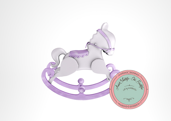 11. rojo - Pastel Dreams - Rocking Horse 5 Li sit swing PURPLE