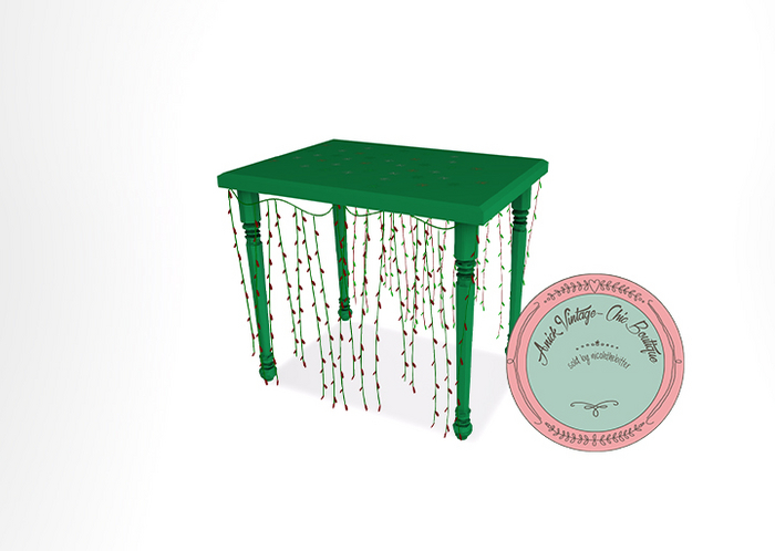 18. rojo - Merry Christmas - Lights Table - 3 Li