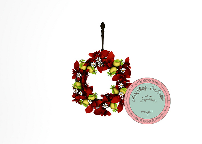 8. rojo - Merry Christmas - Lemon Wreath - 6 Li