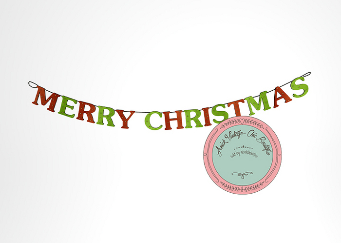 9. rojo - Merry Christmas - Banner - 3 Li
