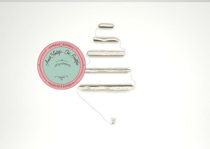 6. rojo - Merry Christmas - Xmas Tree Wall Shelf - 3 Li
