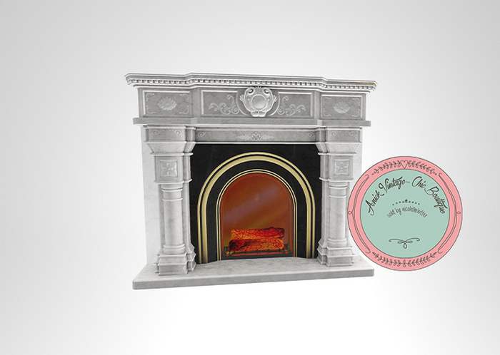 4. rojo - Merry Christmas - Fireplace - 5 Li  (sit/fire)