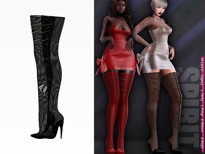 SPIRIT - Panda boots [BLACK]