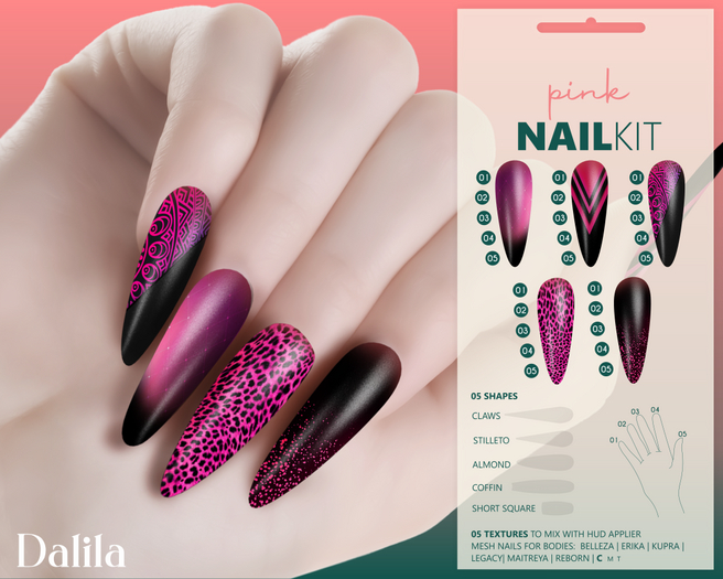 Dalila Pink Nail Kit FATPACK