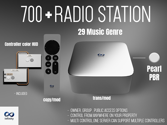 = INFINITY = Air Radio Station Pearl PBR Color 