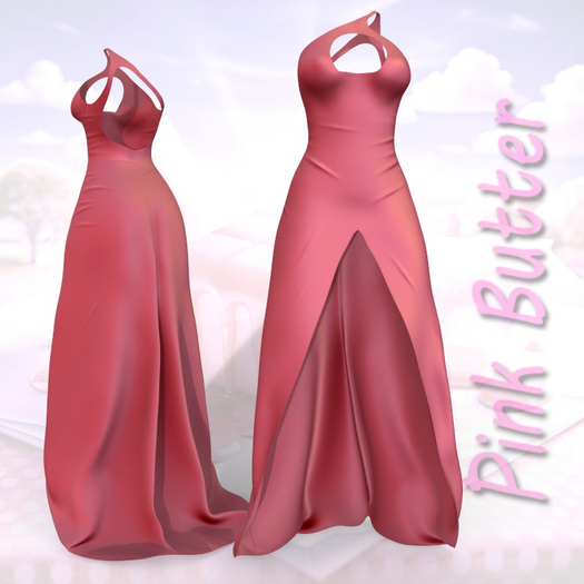 Waifus High Slit Gown