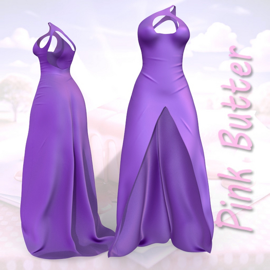 Waifus High Slit Gown