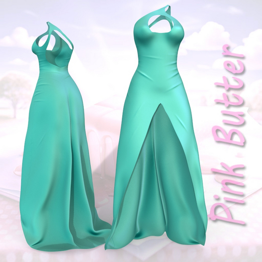Waifus High Slit Gown