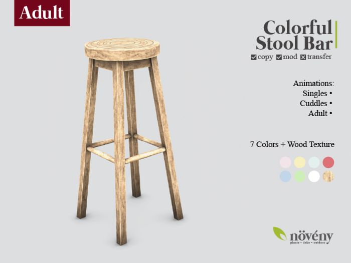 Noveny - Colorful Stool Bar - Adult