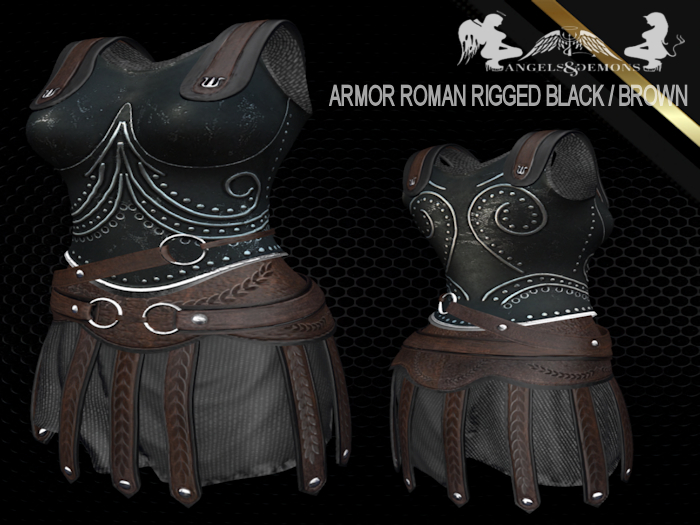 A&D ARMOR ROMAN RIGGED BLACK / BROWN