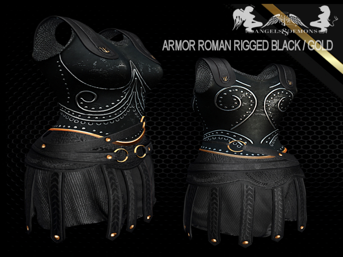 A&D ARMOR ROMAN RIGGED BLACK / GOLD