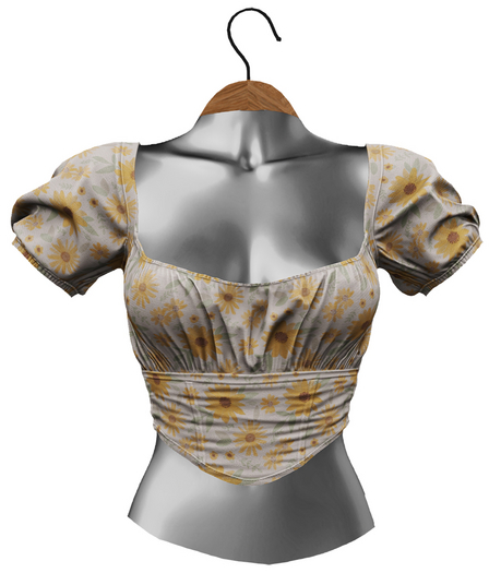 RIOT / Mercury Blouse - Pattern - Sunflowers3 Light
