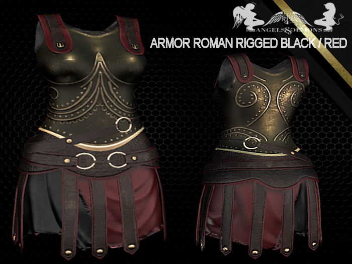 A&D ARMOR ROMAN RIGGED BLACK / RED