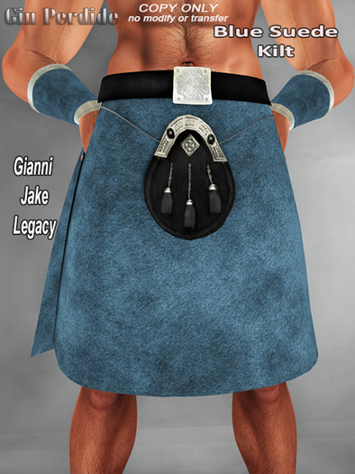 DEMO Blue Suede Kilt 