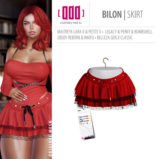 [ADD] Bilon Skirt - Red
