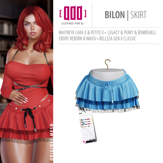 [ADD] Bilon Skirt - BlueL