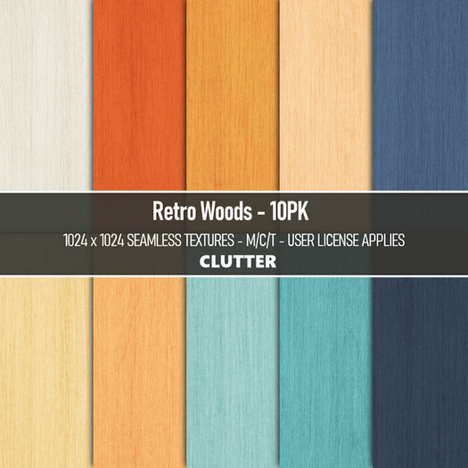 Clutter - Retro Woods - 10PK