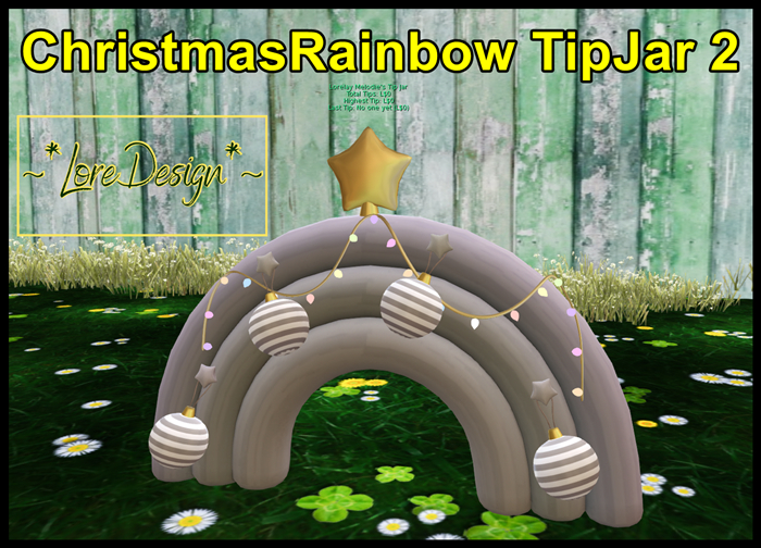 ~*LoreDesign*~ ChristmasRainbow TipJar 2