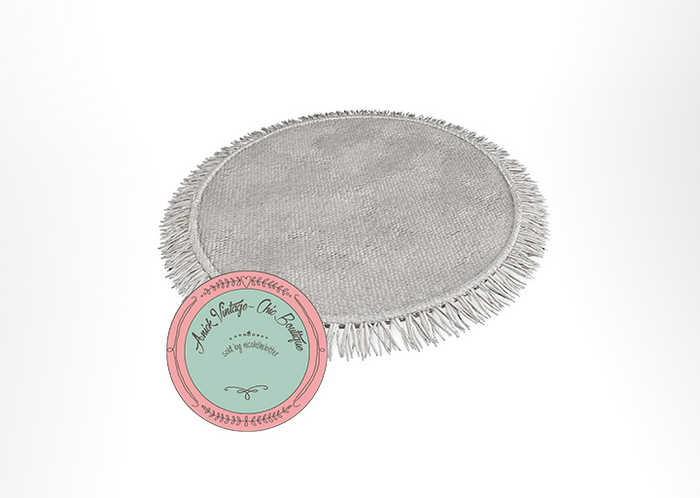 8. Nutmeg. Charming Zen Round Tassel Rug