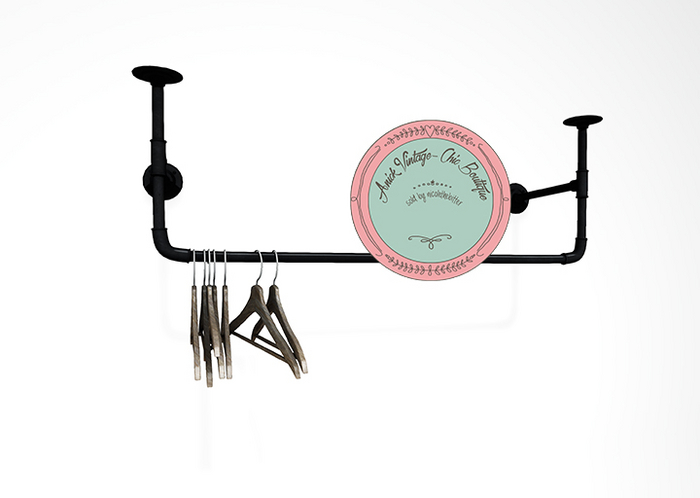 Second Spaces - Retro Laundry - ceiling rack