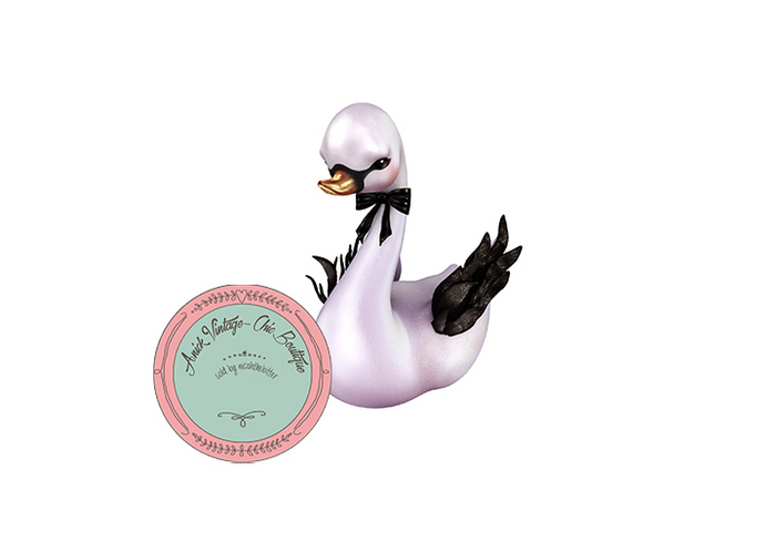 9.YOKAI - lunar Swans - Elegant Swan (black)