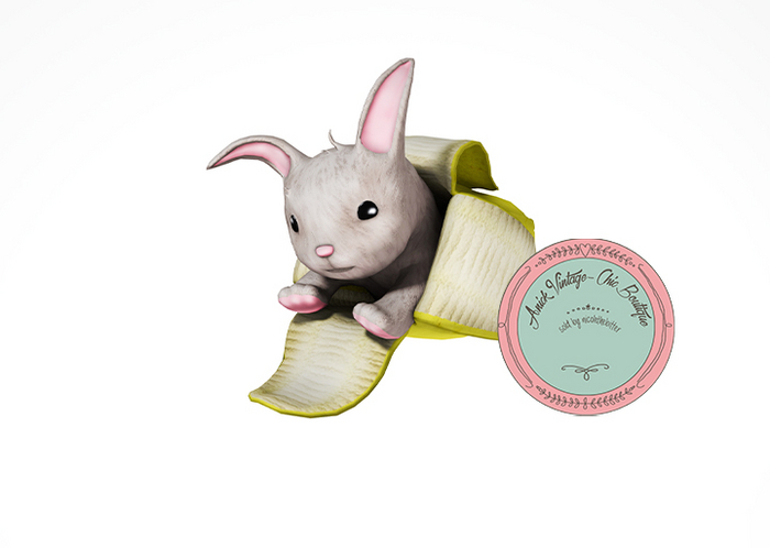Bunny gacha 05 - banana/bunny
