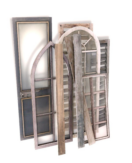 *ionic* Distressed Piled Windows wild is the wind 